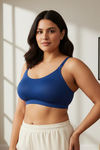 Zivame True Curv Double Layered Non Wired Full Coverage Super Support - Navy Peony — thumbnail 3